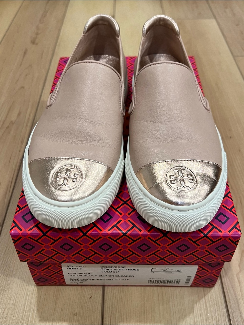 Tory Burch Color Block Slip On Sneakers